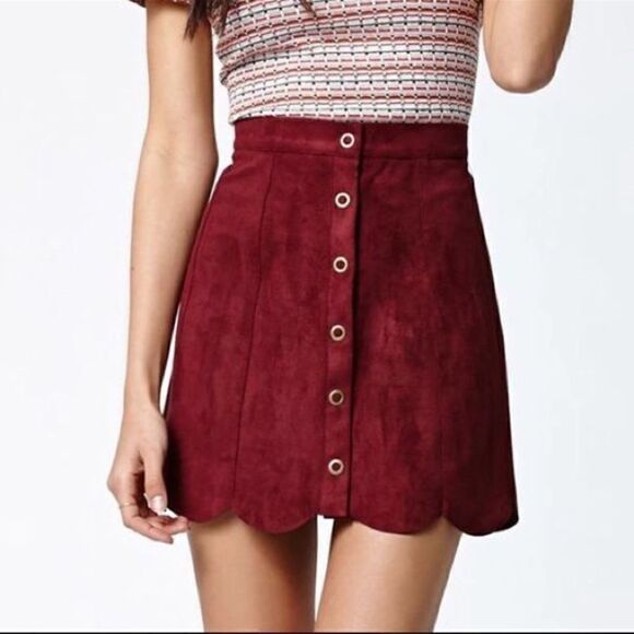 Kendall & Kylie PacSun Suede-like Mini Skirt Small - Picture 1 of 8